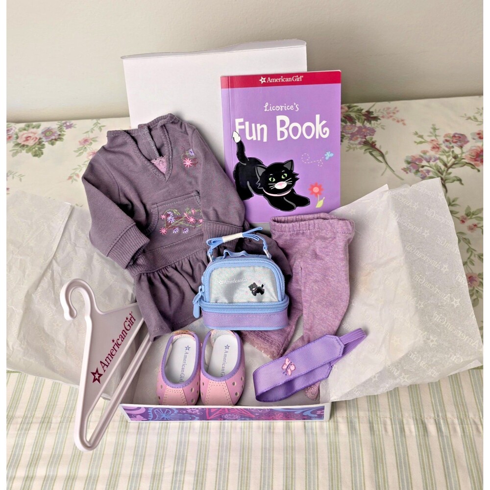 AMERICAN GIRL Licorice Play Outfit Retired Complete Set In Original Box
